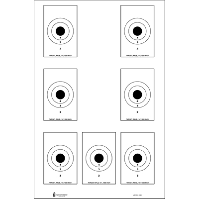 Action Target : 7 Bulls-Eye A-1000 Target